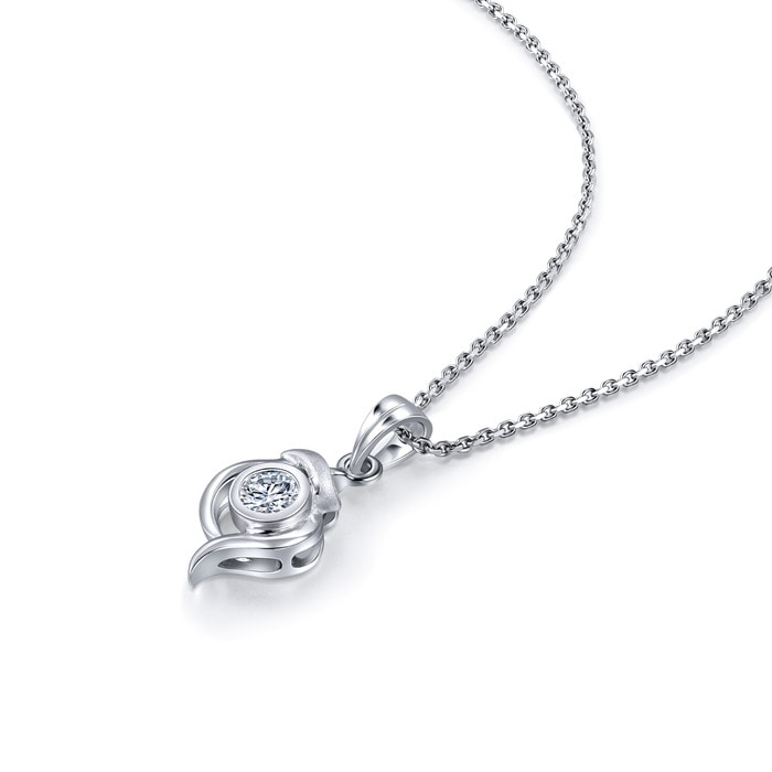 18K白色黄金 吊墜 | 周生生珠寶 | 02024P - 4