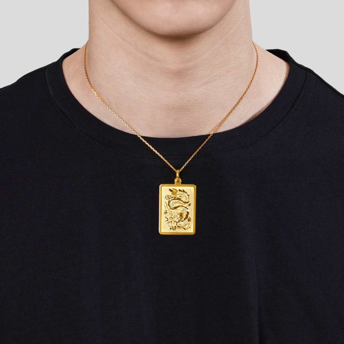 1934' 999.9 Gold Dragon Pendant | 12674P(4 cm/~0.539 tael