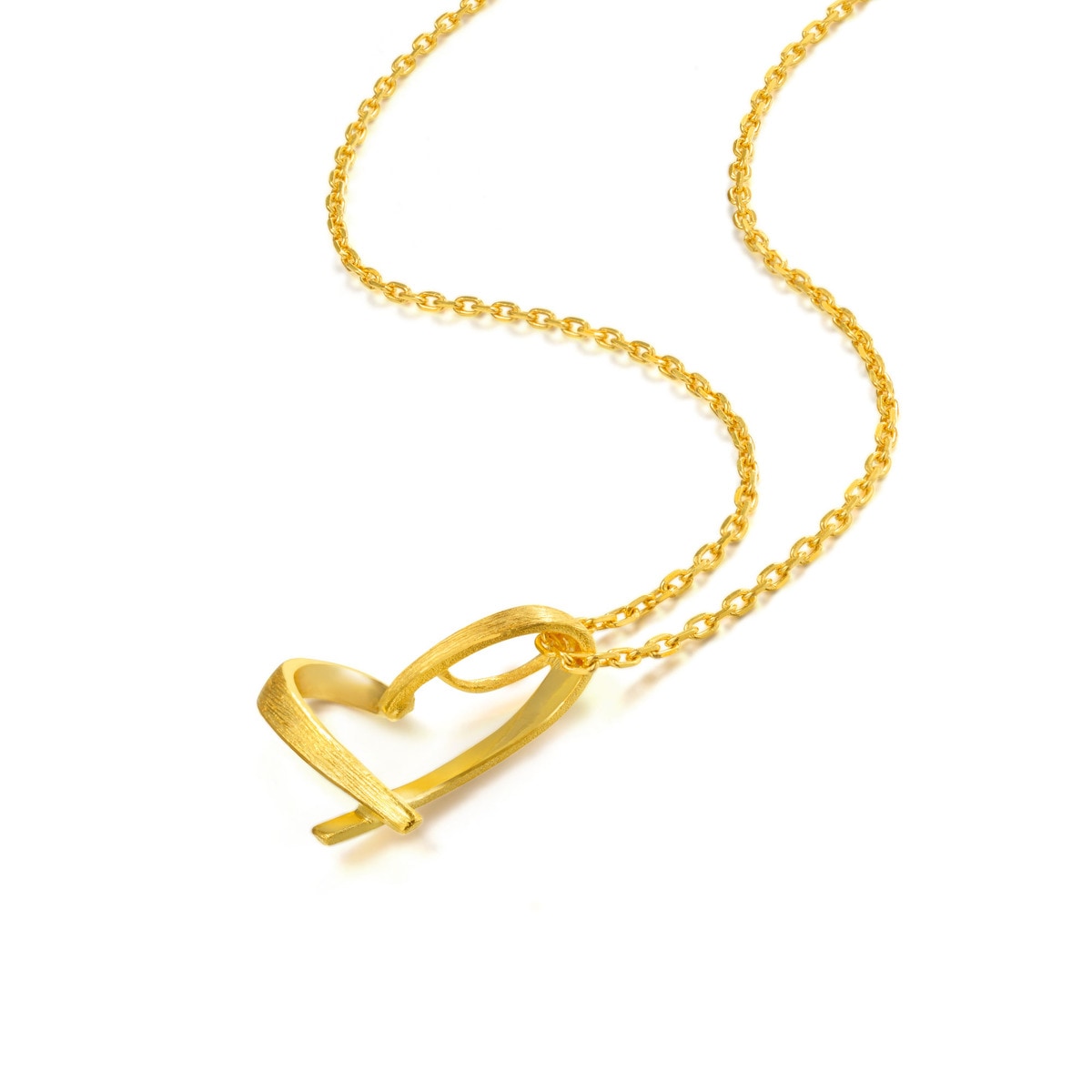 【SOFT SEOUL】 soft heart necklace gold STUDIO BY KAY Diamond Textured Heart Necklace 1/10 ct tw 24K