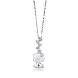 「Hello Kitty」18K黃金鑽石吊墜