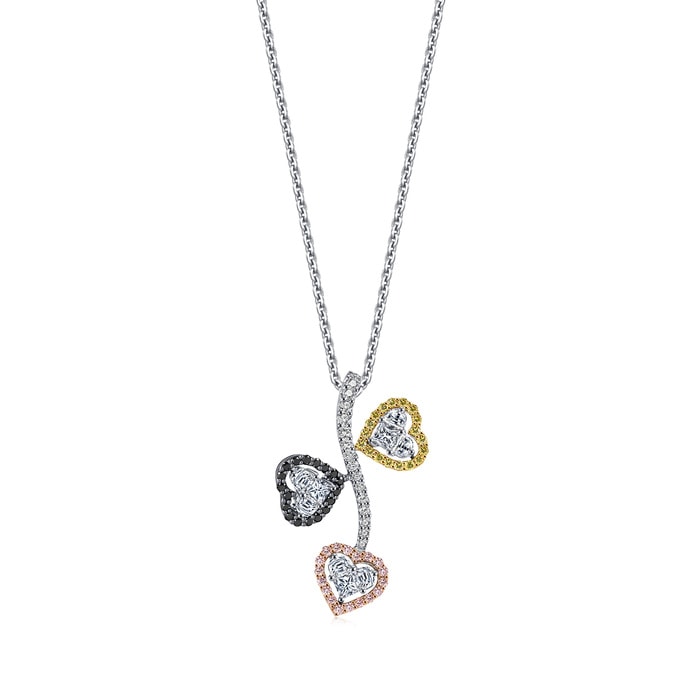 18K Multi-coloured Gold Pendant | Chow Sang Sang Jewellery | 44874P - 1