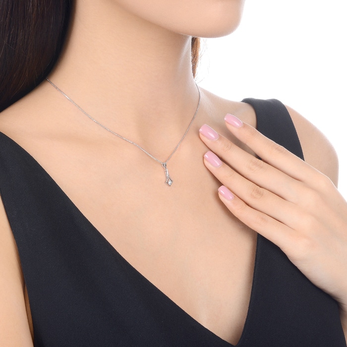 18K白色黄金 吊墜 | 周生生珠寶 | Diamond Symphony「鑽之頌」 | 47751P - 3