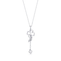 950 Platinum Four-Leaf Clover Pendant