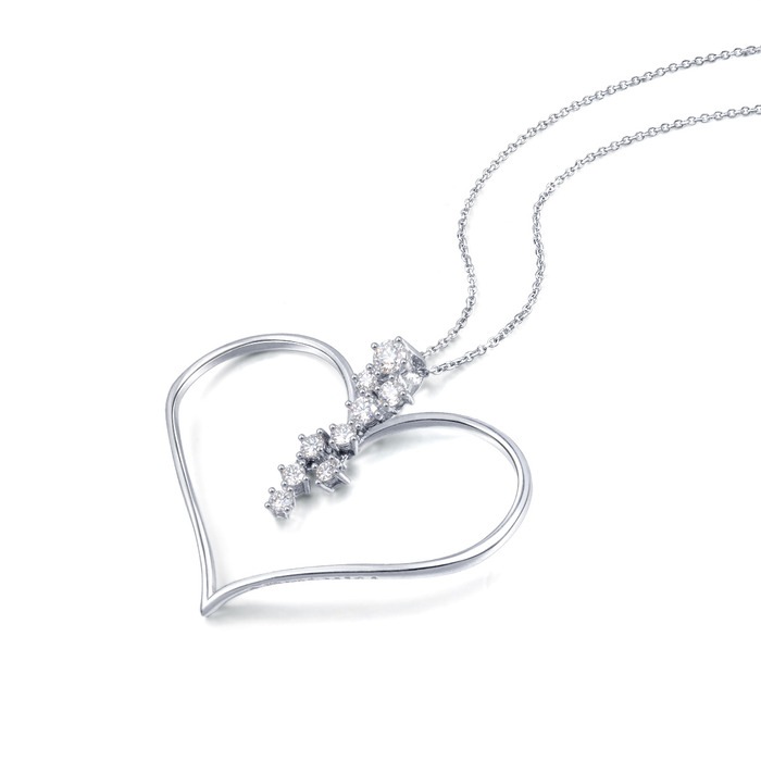 900鉑金 吊墜 | 周生生珠寶 | Loving Hearts 「心影」 | 53585P - 3