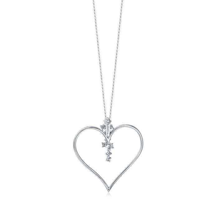 900鉑金 吊墜 | 周生生珠寶 | Loving Hearts 「心影」 | 53586P - 2