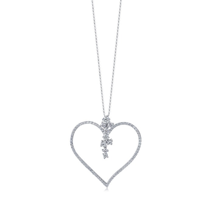 900鉑金 吊墜 | 周生生珠寶 | Loving Hearts 「心影」 | 53586P - 1