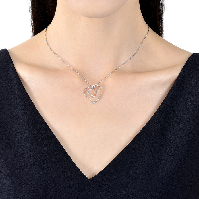 900鉑金 吊墜 | 周生生珠寶 | Loving Hearts 「心影」 | 53590P - 2