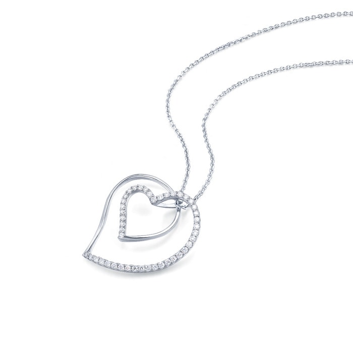 900鉑金 吊墜 | 周生生珠寶 | Loving Hearts 「心影」 | 53590P - 4