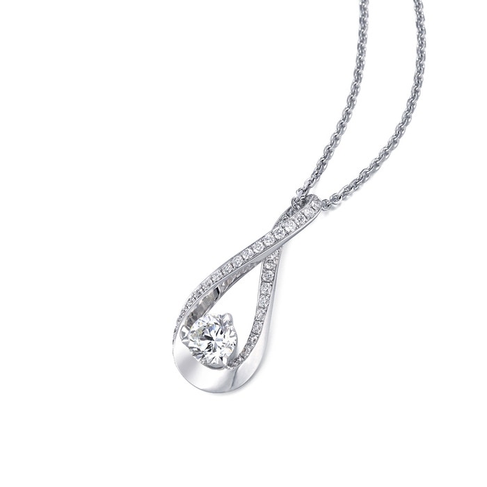 18K白色黄金 吊墜 | 周生生珠寶 | Diamond Symphony「鑽之頌」 | 56097P - 4