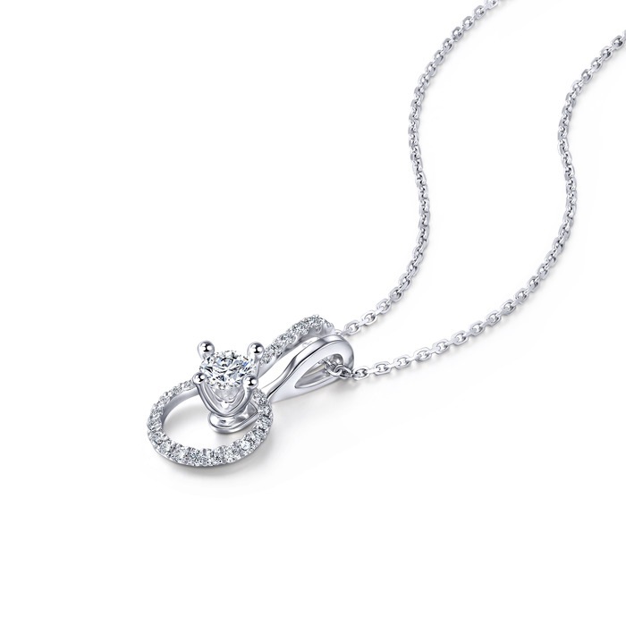 18K白色黄金 吊墜 | 周生生珠寶 | Diamond in Motion 「炫動鑽飾」 | 65031P - 4