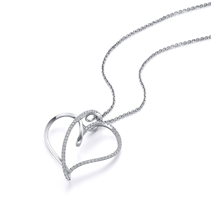 900鉑金 吊墜 | 周生生珠寶 | Loving Hearts 「心影」 | 66561P - 2