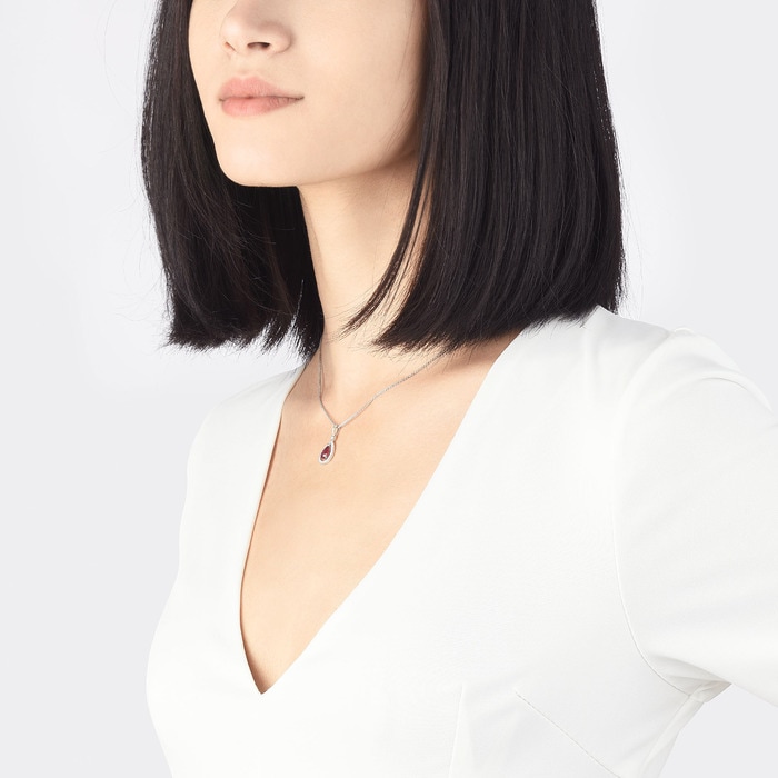 18K白色黄金 吊墜 | 周生生珠寶 | 66919P - 3