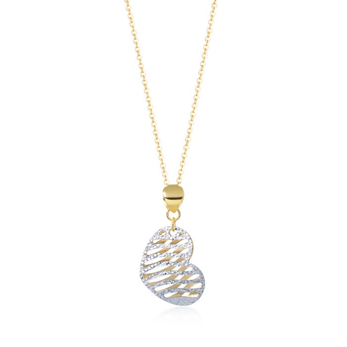 18K Yellow & White Gold Pendant | Chow Sang Sang Jewellery | 69187P - 3