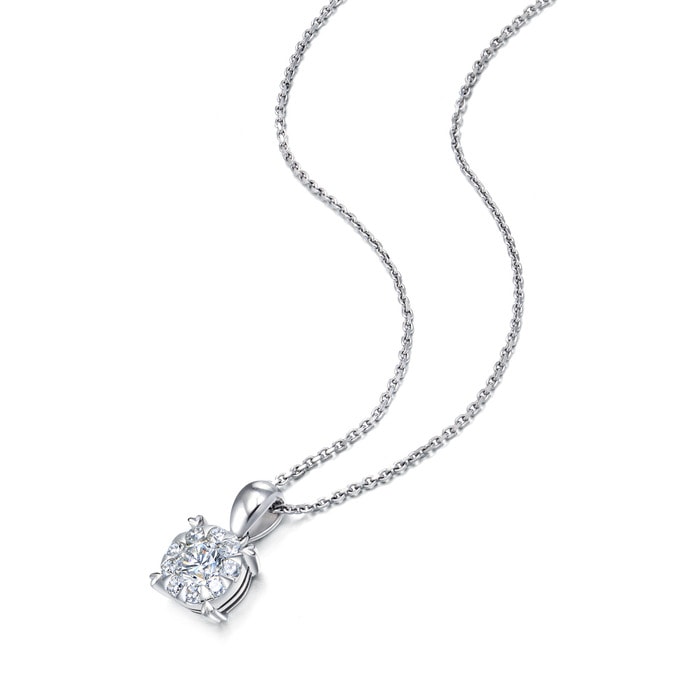 18K白色黄金 吊墜 | 周生生珠寶 | Diamond Symphony「鑽之頌」 | 71399P - 4