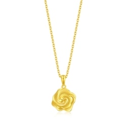 999.9 Gold Flower Pendant