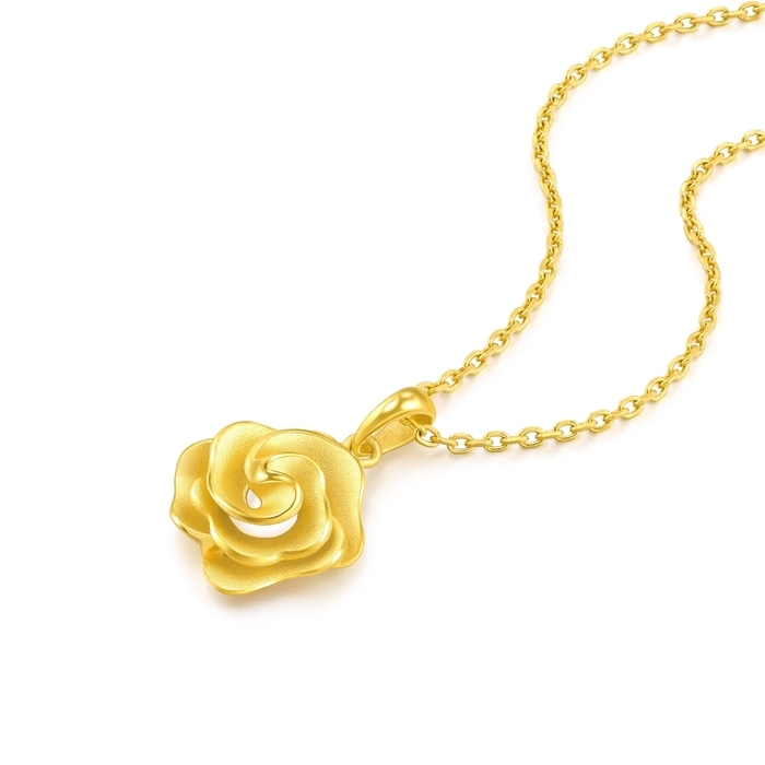 Solid Gold Pendant | Chow Sang Sang Jewellery | Essence | 72931P - 4