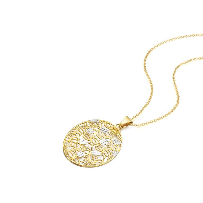 18K Yellow & White Gold Pendant | Chow Sang Sang Jewellery | 73014P - 2