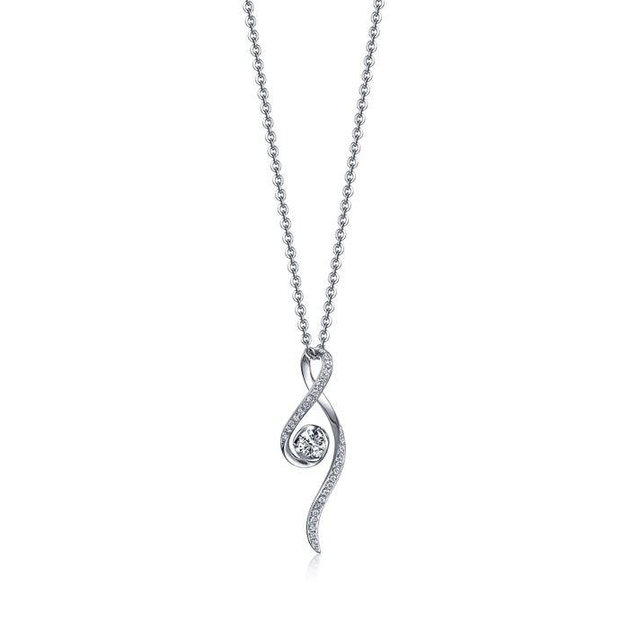 18K White Gold Pendant | Chow Sang Sang Jewellery | 75762P - 1
