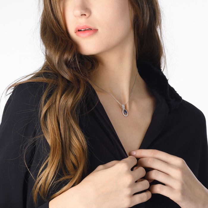 18K白色黄金 吊墜 | 周生生珠寶 | 76522P - 3