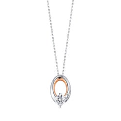 18K Gold Diamond Pendant