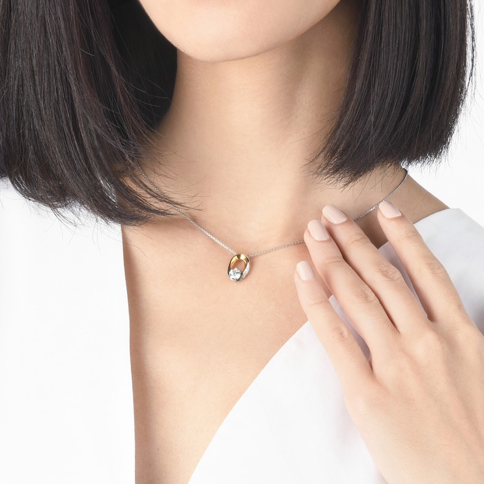18K White & Rose Gold Pendant | Chow Sang Sang Jewellery | Infinity | 77456P - 2