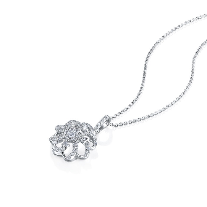 18K White Gold Pendant | Chow Sang Sang Jewellery | 77610P - 2