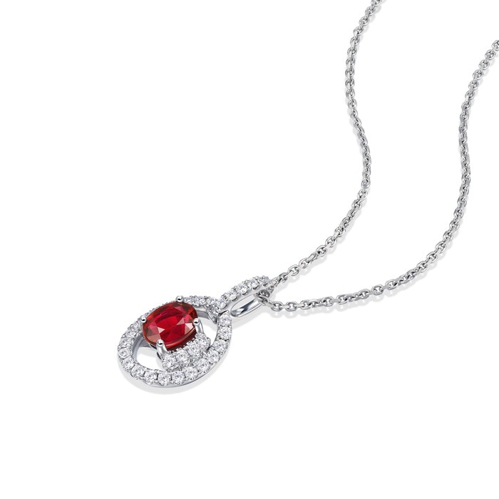 18K White Gold Pendant | Chow Sang Sang Jewellery | 80307P - 2