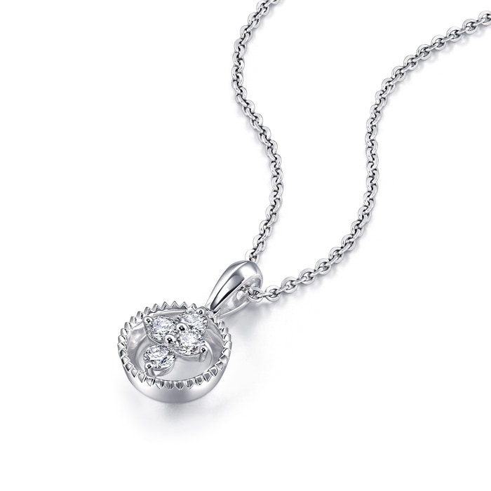 18K白色黄金 吊墜 | 周生生珠寶 | Diamond Symphony「鑽之頌」 | 81621P - 4