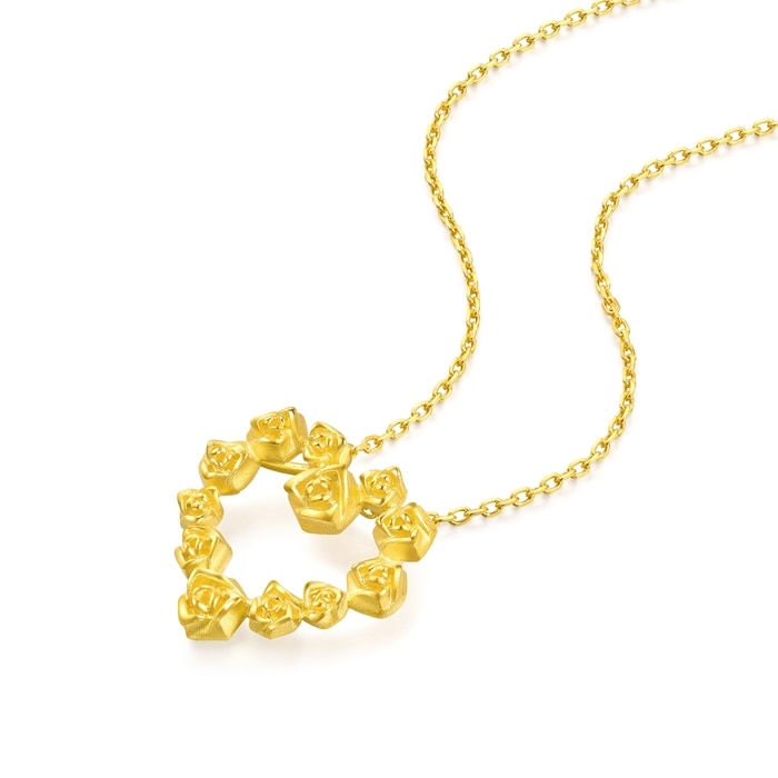 Solid Gold Pendant | Chow Sang Sang Jewellery | Essence | 82296P - 4