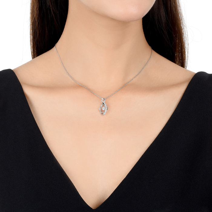 18K白色黄金 吊墜 | 周生生珠寶 | Diamond Symphony「鑽之頌」 | 82922P - 2