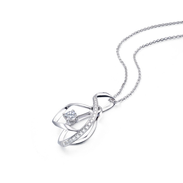 18K白色黄金 吊墜 | 周生生珠寶 | Diamond Symphony「鑽之頌」 | 82922P - 4