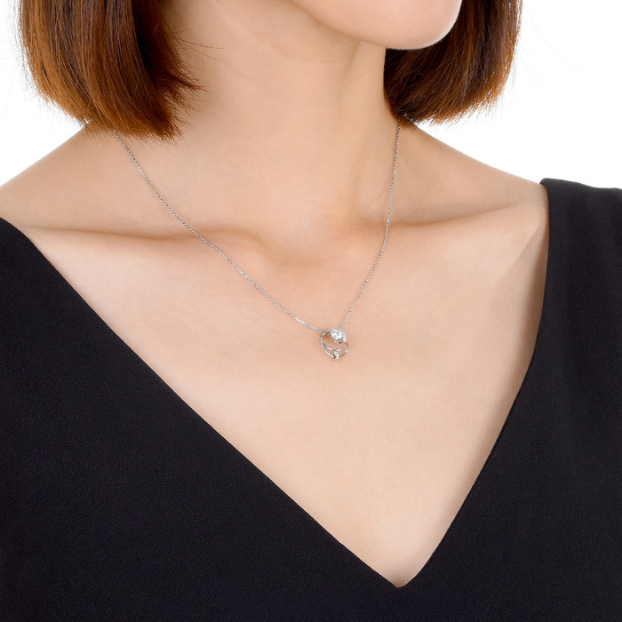 18K白色黄金 吊墜 | 周生生珠寶 | Diamond Symphony「鑽之頌」 | 82926P - 3