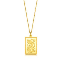 999.9 Gold Dragon Pendant