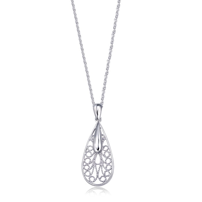 950 Platinum Pendant | Chow Sang Sang Jewellery | Lace | 85021P - 1