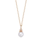 18K Red Gold Akoya Pearl Pendent