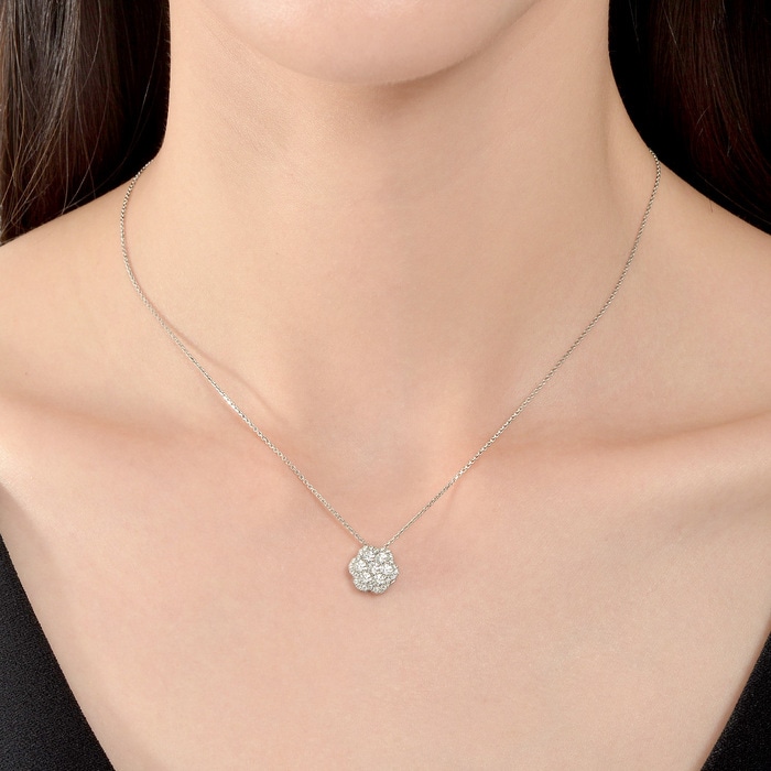 18K White Gold Pendant | Chow Sang Sang Jewellery | Diamond Symphony | 85701P - 2