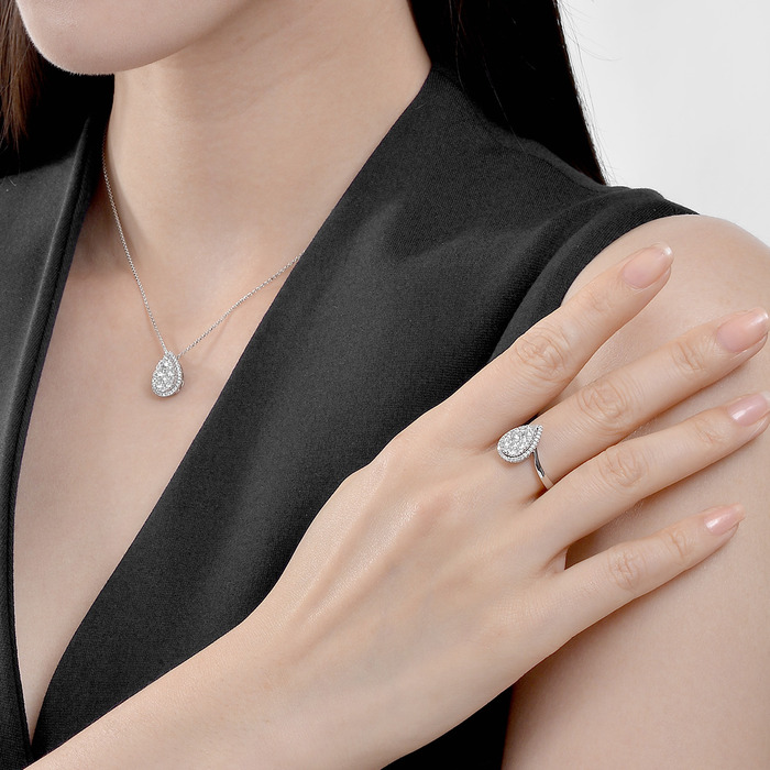 18K白色黄金 吊墜 | 周生生珠寶 | Diamond Symphony「鑽之頌」 | 85751P - 3