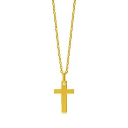 999.9黃金十字架吊墜