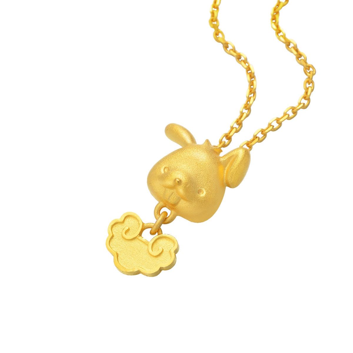 「吉祥系列」999.9黄金兔生肖吊坠