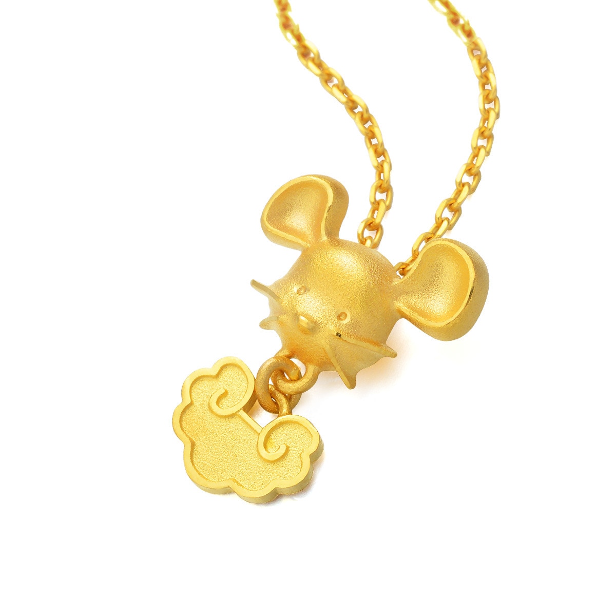 「吉祥系列」999.9黄金鼠生肖吊坠