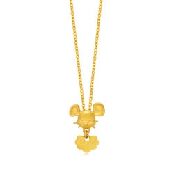 「吉祥系列」999.9黃金鼠生肖吊墜