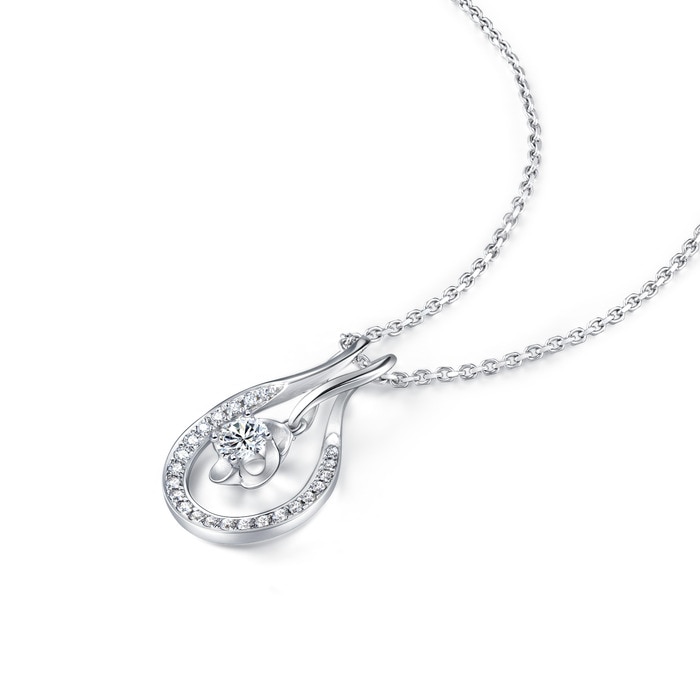 18K白色黄金 吊墜 | 周生生珠寶 | Diamond Symphony「鑽之頌」 | 86890P - 4