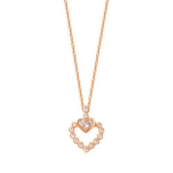 'Pure' 18K Rose Gold Diamond Pendant