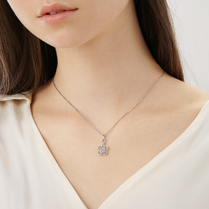 18K白色黄金 吊墜 | 周生生珠寶 | 88968P - 3