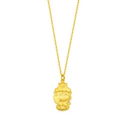 'Fate with Buddha' 999.9 Gold Boundless Space Buddha(Ox & Tiger) Pendant