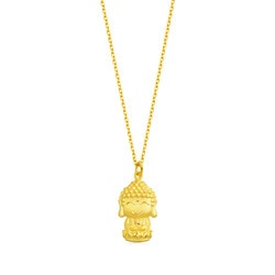 'Fate with Buddha' 999.9 Gold Pure Land Buddha (Dog & Pig) Pendant