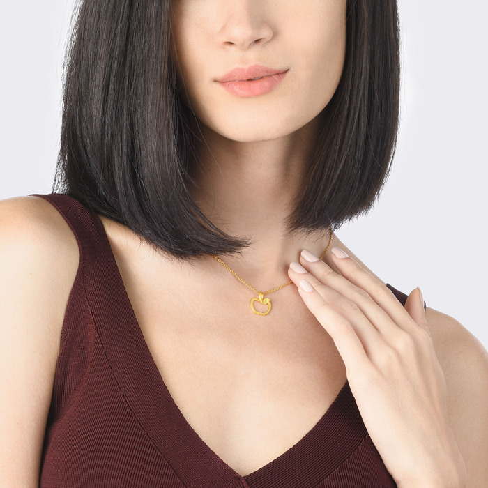 Solid Gold Pendant | Chow Sang Sang Jewellery | Love Decode | 89243P - 2