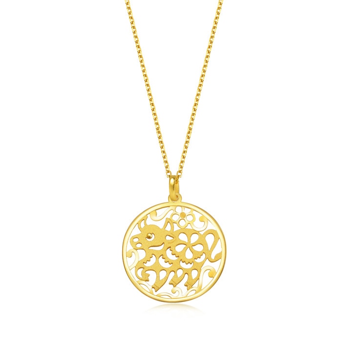 Solid Gold Pendant | Chow Sang Sang Jewellery | Chinese Gifting Collection | 89272P - 1