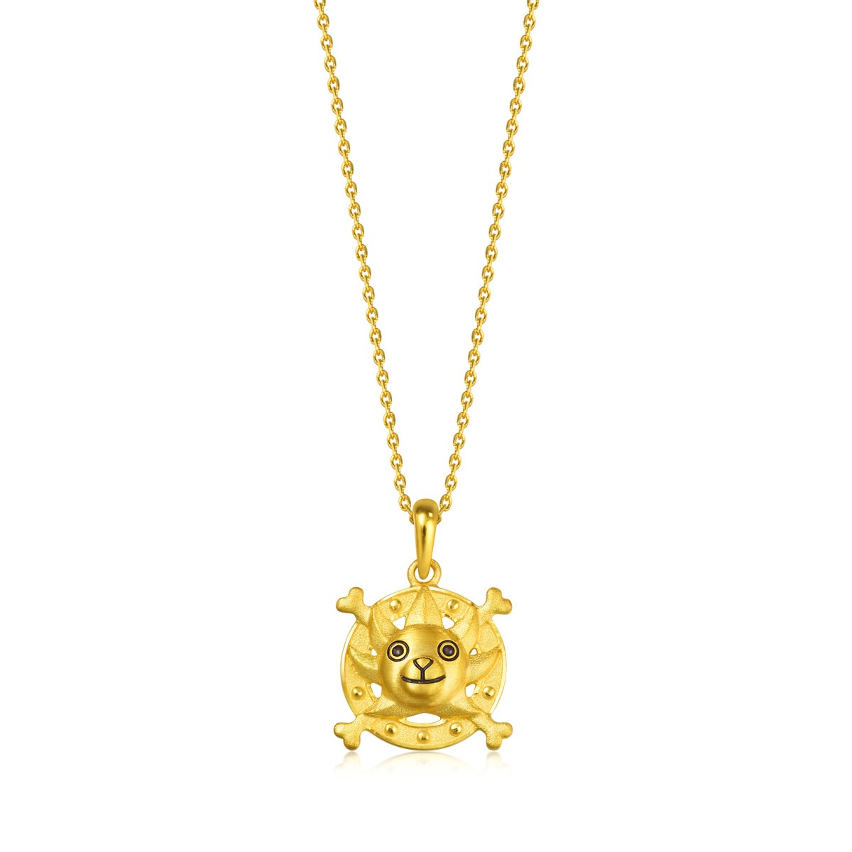 One Piece 999 9 Gold Thousand Sunny S Lion Bow Pendant Chow Sang