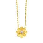 Blossom' 999.9 Gold Pearl Pendant